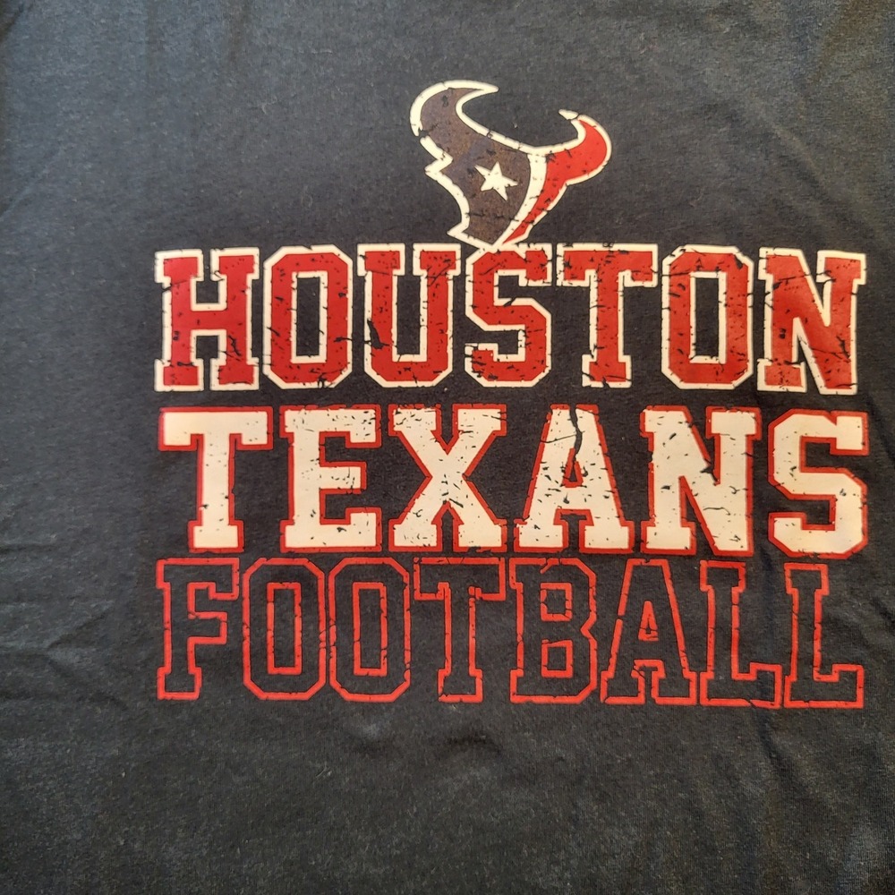 Houston Texans Football NFL Apparel T-Shirt Men's Medium Blue Soft